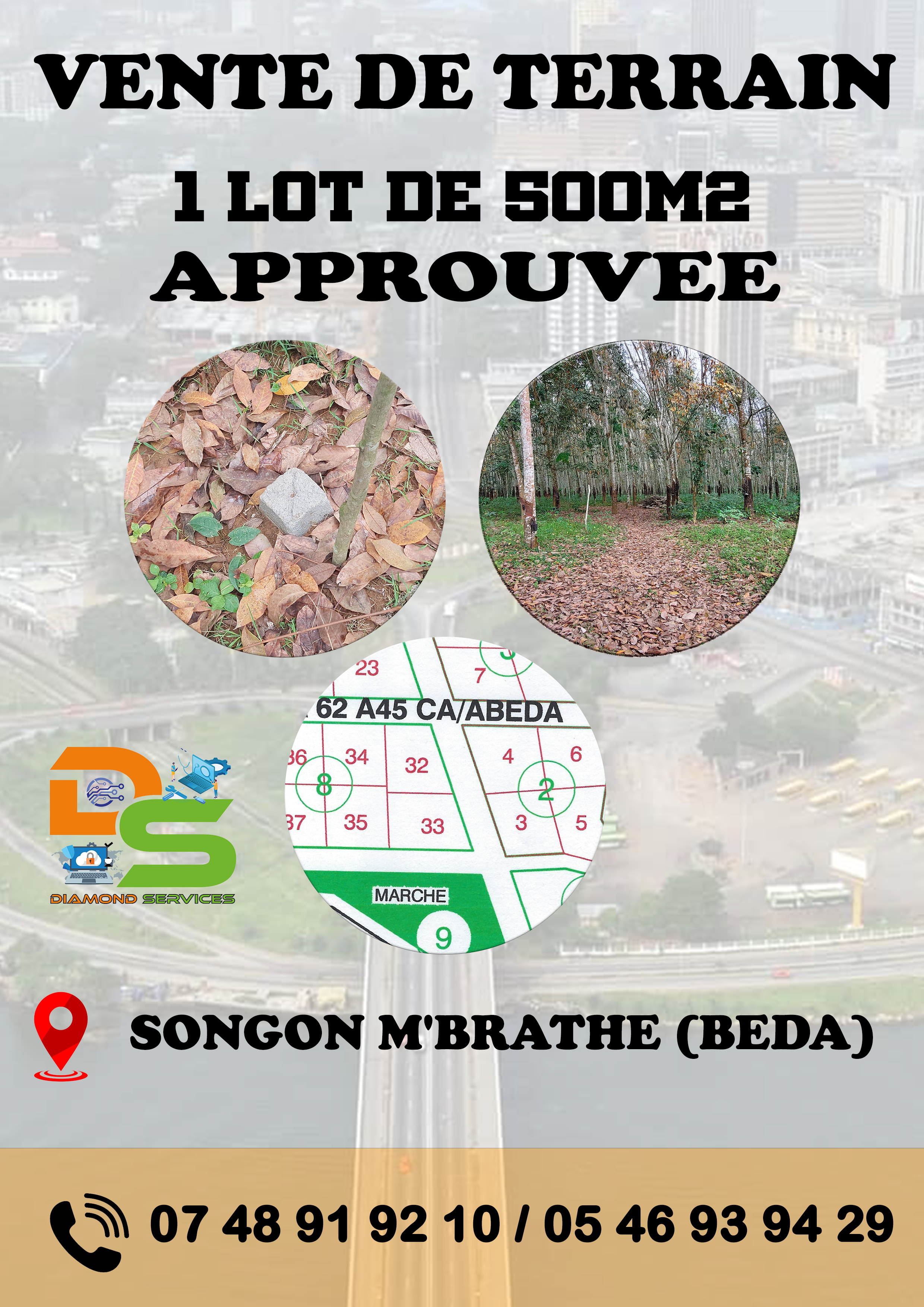 VENTE DE TERRAIN