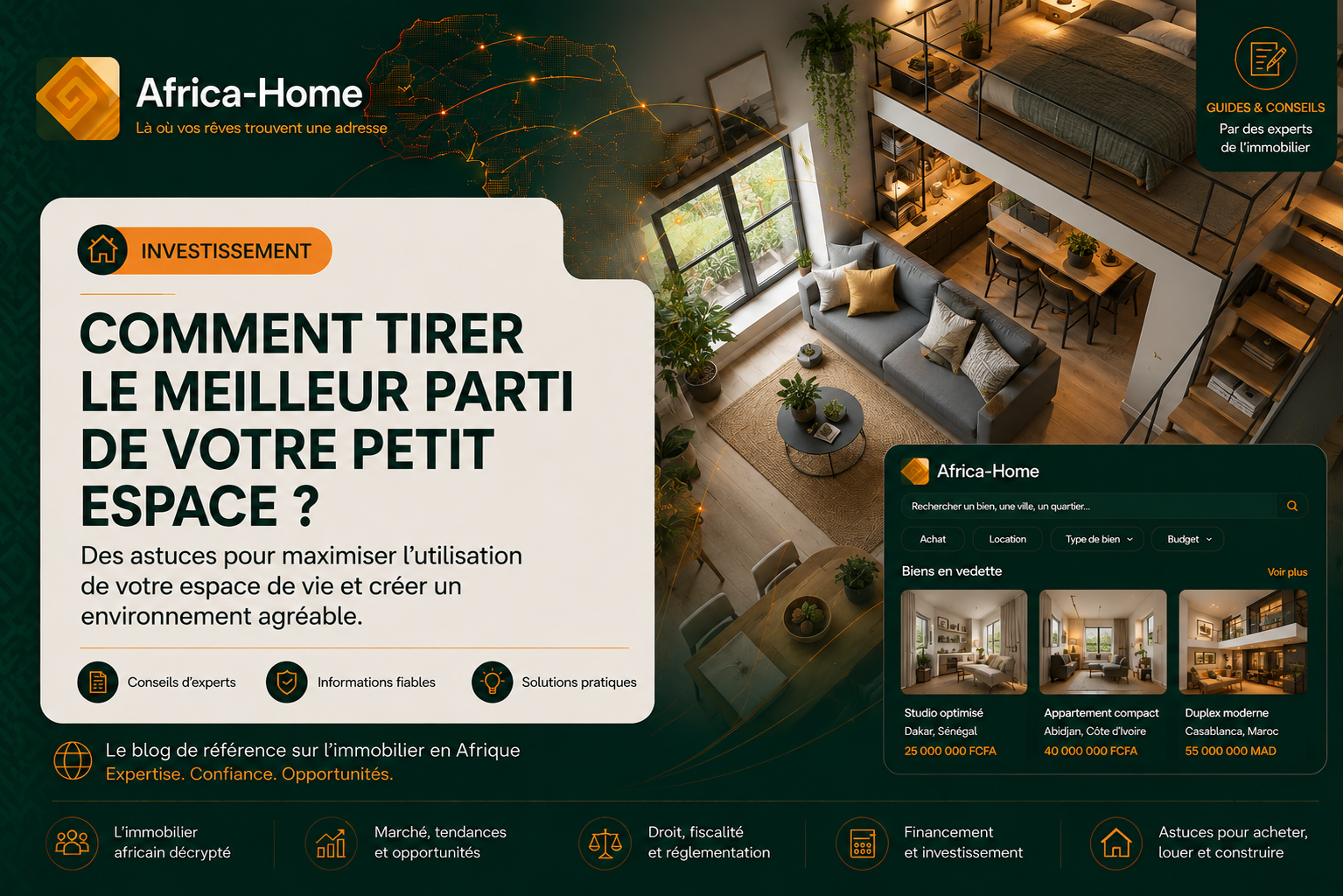 Comment tirer le meilleur parti de votre petit espace ? : Des astuces pour maximiser l'utilisation de votre espace de vie et créer un environnement agréable.